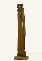 Chaouki Choukini, Personnage, 2012-2019, Chêne/Oak, 163 x 35. x 25 cm