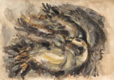 Elias Zayat,&nbsp;Study, 2014, Ink on paper, 70 x 100 cm