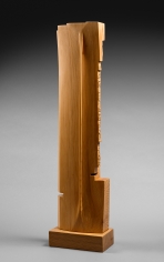 Chaouki Choukini, Monocorde, 2009, C&egrave;dre/ Cedar, 90 x 23 x 9.5 cm