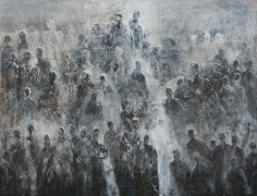 Ahmad Moualla, Untitled, 2011, Mixed media on canvas, 154 x 200 cm