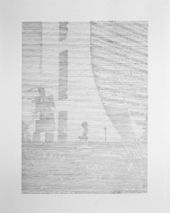 Seher Shah,&nbsp;Brutalist Traces (NDMC-New Delhi), 2015, Graphite on paper, 127 x 101.6 cm