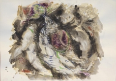 Elias Zayat,&nbsp;Study, 2014, Ink and water color on paper, 52 x 74 cm