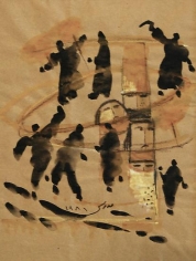 Fateh Moudarres, Untitled, 1981, Watercolor on paper, 38.5 x 29.5 cm