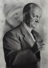 Mircea Suciu, Speachless, 2012, Charcoal on paper, 101 x 72 cm