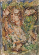 Elias Zayat,&nbsp;Study for Triptych (left canvas), 2014, Tempura on paper, 70 x 50 cm