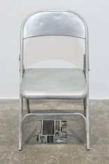 Nazgol Ansarinia, Private Assortment Series, Metal Chair, 2013, Mixed media, 50 x 46 x 80 cm