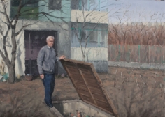 Serban Savu, The Storeroom, 2012, Oil on canvas, 42 x 59 cm