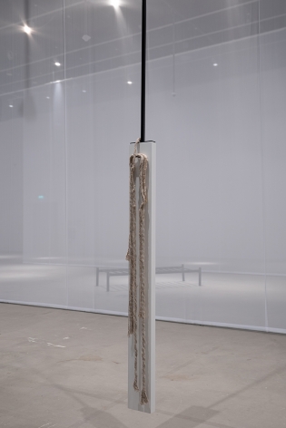Afra Al Dhaheri, No. 3 (To Detangle Series), 2020, Cotton rope, 15 x 150 cm