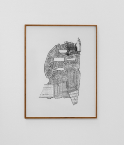 Hera B&uuml;y&uuml;ktaş&ccedil;ıyan, Terrestrial II, 2019, Archival print, graphite on paper,&nbsp;142 x 109.5 cm