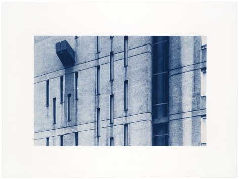 Seher Shah and Randhir Singh, Studies in Form, Brownfield Estate&nbsp;(detail), 2018, Cyanotype prints on Arches Aquarelle paper, 38 x 56 cm