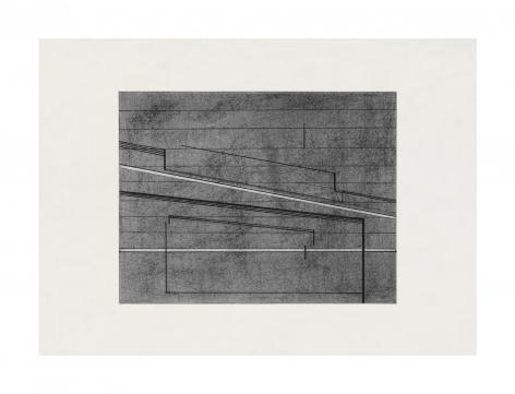 Seher Shah, Variations in Grey, 2020-2021, Graphite dust and ink on ivory Russian paper, 21 x 29 cm