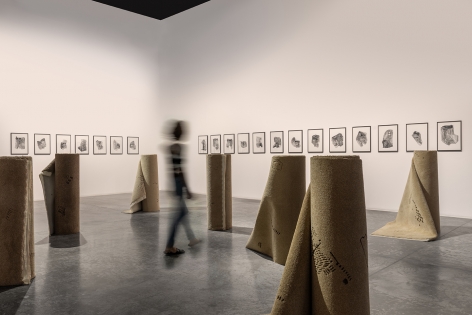On Stones and Palimpsests,&nbsp;Hera B&uuml;y&uuml;ktaşcıyan, Installation view at Green Art Gallery, Dubai, 2020