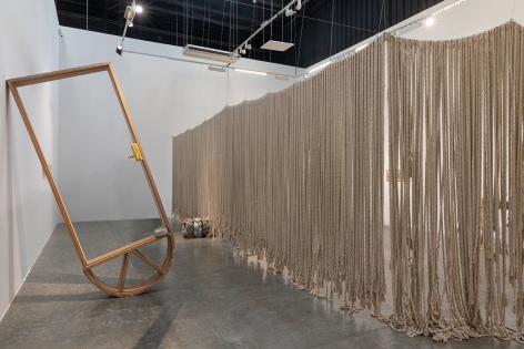 Split Ends,&nbsp;Afra Al Dhaheri, Installation view at Green Art Gallery, Dubai, 2021